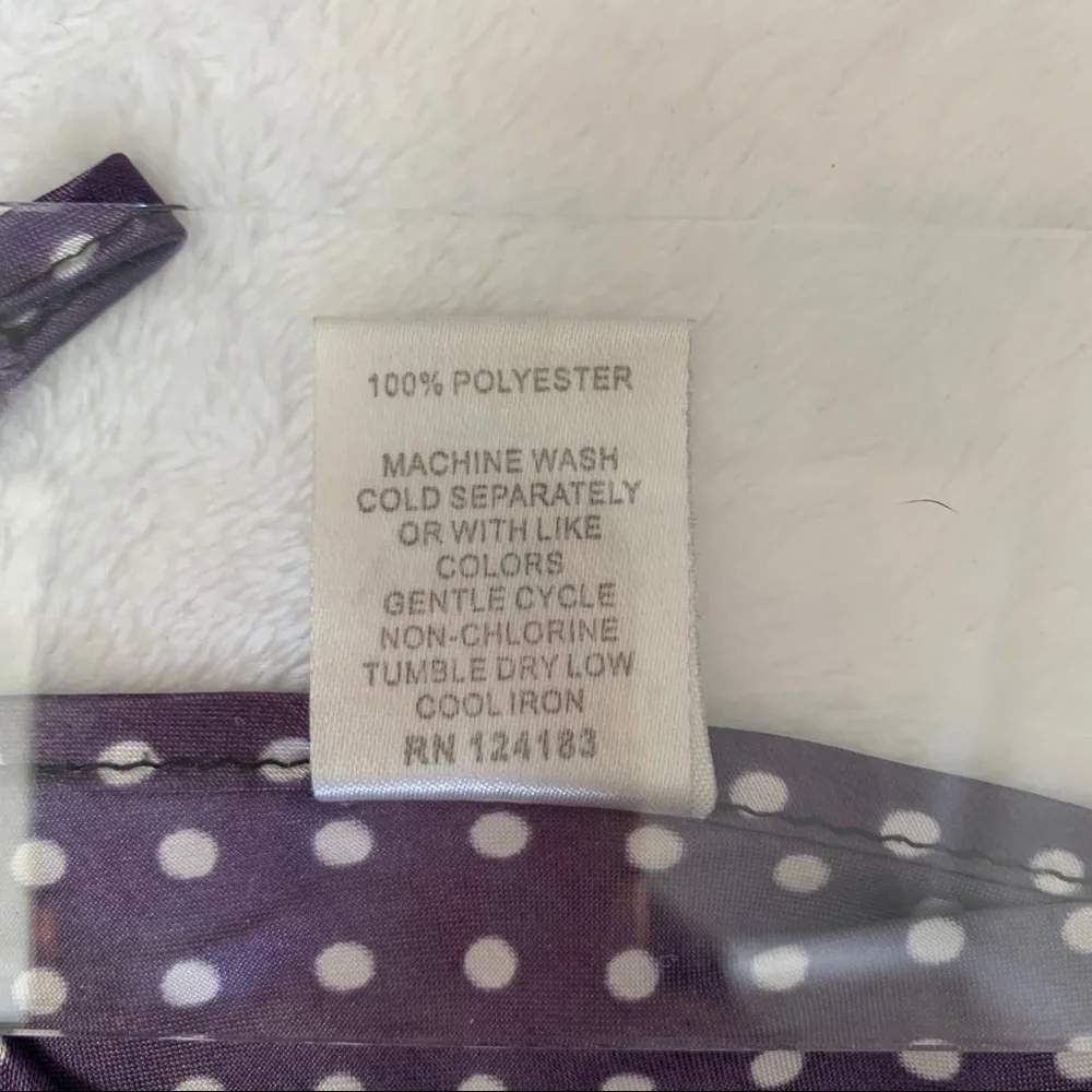 Vintage Bay 6 NY purple polka dot nightgown M - Picture 6 of 15